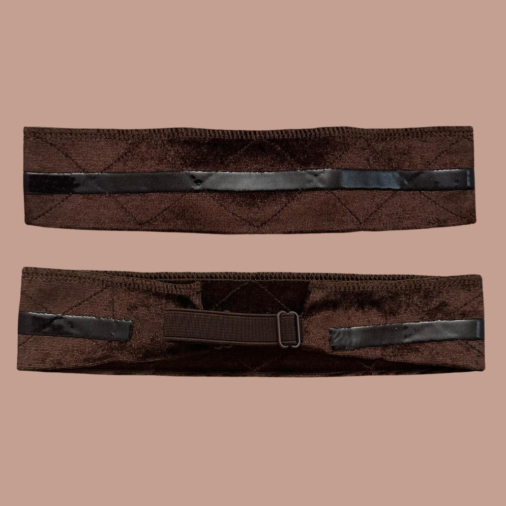 Adjustable Silicone Grip Band -Dark Brown